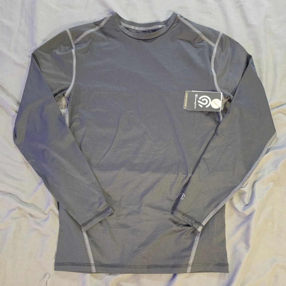 Champion C9 Mens Power Core Warm Compression Shirt Long Sleeve Gray Medium NWT
